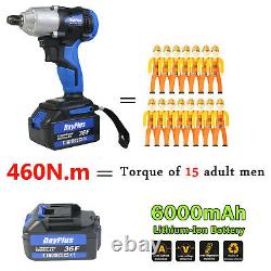 1/2 460NM Rechargeable Torque Impact Wrench Cordless Replacement Drills Tools