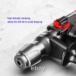 1200W Heavy Duty Electric Rotary Hammer Drill with Bits Set in Case 220V