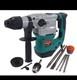 1200w Heavy Duty Rotary Sds Hammer Drill 240v With Chisels And In A Case
