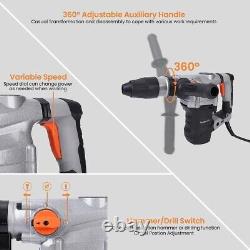 1600W SDS-Max Heavy Duty Rotary Hammer Drill with Vibration Control