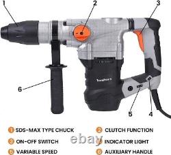 1600W SDS-Max Heavy Duty Rotary Hammer Drill with Vibration Control