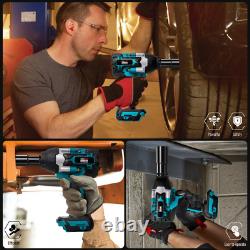 1800Nm Cordless Electric Impact Wrench Drill 1/2 Gun Ratchet Driver