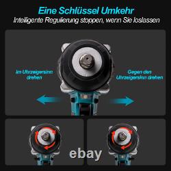 1800Nm Cordless Electric Impact Wrench Drill 1/2 Gun Ratchet Driver