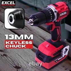 18V Cordless Brushless Combi Drill Driver with 1 x 4.0Ah Battery Charger & Bag