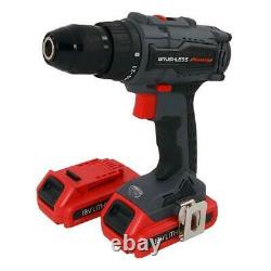 18v Brushless Motor Cordless Drill. 2 Batteries (Genuine Neilsen CT3971)