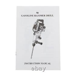 2-Stroke Petrol Hammer Drill Breaker Gasoline Demolition Jack Hammer Heavy Duty