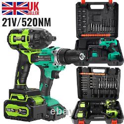 21V 520 Nm Impact Wrench 45Nm Cordless Drill + Battery + Charger Brand NEW