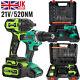 21v 520 Nm Impact Wrench 45nm Cordless Drill + Battery + Charger Brand New