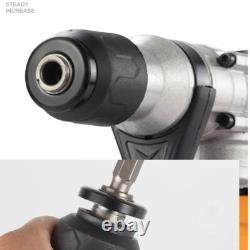 220V Hammer Drill Heavy Duty Corded Electric Impact Driver with Bit Set in Case