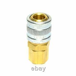 50 pcs Heavy Duty Quick Coupler Air Hose Connector Fittings 1/4 NPT Tools Plug