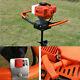 52cc Heavy Duty Petrol Earth Auger Fence Post Hole Borer Ground Drill 3 Bits