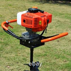 71CC/52cc Petrol Earth Auger Ground Drill Fence Post Hole Digger Borer+Drill Bit