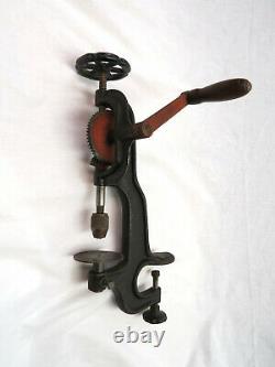 Antique Goodell Pratt Toolsmiths Heavy Duty Hand Crank Drill Press