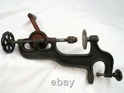 Antique Goodell Pratt Toolsmiths Heavy Duty Hand Crank Drill Press