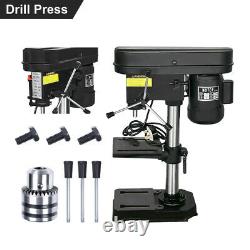 BENCH TOP HEAVY DUTY PILLAR DRILL PRESS 5 SPEED CAST IRON 13mm Drilling Bench UK