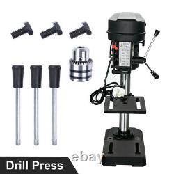 BENCH TOP HEAVY DUTY PILLAR DRILL PRESS 5 SPEED CAST IRON 13mm Drilling Bench UK