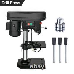 BENCH TOP HEAVY DUTY PILLAR DRILL PRESS 5 SPEED CAST IRON 13mm Drilling Bench UK