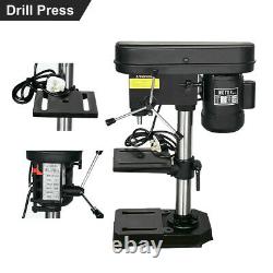 BENCH TOP HEAVY DUTY PILLAR DRILL PRESS 5 SPEED CAST IRON 13mm Drilling Bench UK