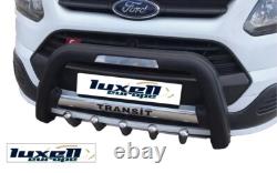 BLACK BULL BAR TO FIT FOR TRANSIT 2014+ (76mm)