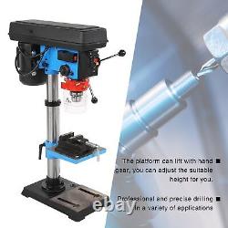 Bench Drill Press New Heavy Duty 550W 16Mm Rotary Pillar 9 Speed Press Drilling