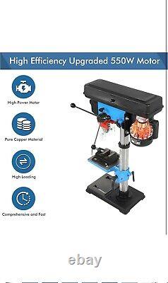 Bench Drill Press New Heavy Duty 550W Rotary 16Mm Pillar 9 Speed Press Drilling