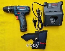 Bosch 12V Combi Drill GSB 12V-15 + 2AH Battery + Charger + Holster + L-BOXX 102