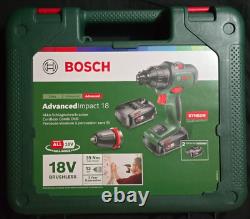 Bosch Advanced Impact 18 Drill x3 batteries