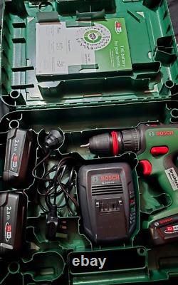 Bosch Advanced Impact 18 Drill x3 batteries