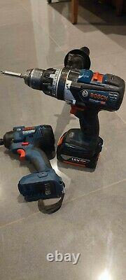 Bosch GSB and GDR 18V Combi Drill & Impact Driver with 5 Ah Battery Twin Pack