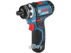 Bosch GSR 12 V-15 FC 12v 2x2.0ah Li-ion FlexiClick Drill Driver and L-Boxx