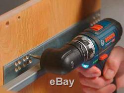 Bosch GSR 12 V-15 FC 12v 2x2.0ah Li-ion FlexiClick Drill Driver and L-Boxx