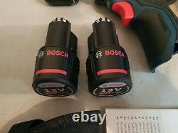 Bosch GSR 12 V-15 FC Cordless Flexiclick Drill Driver 2 x 2ah Li-ion