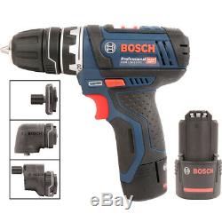 Bosch GSR 12V-15 FC 12V Li-Ion FlexiClick Drill Driver 2 x 2.0Ah