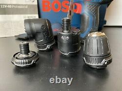 Bosch GSR 12V-15 FC 12v Flexiclick System Drill Driver + 4 Chucks + Lboxx