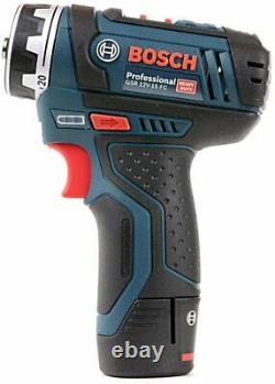 Bosch GSR 12V-15 FC Cordless FlexiClick Drill Driver Chucks 2x Batteries L-BOXX
