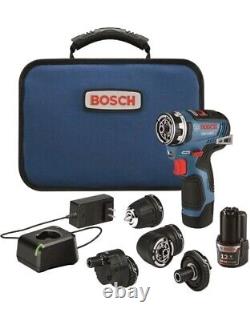 Bosch GSR12V-300FCB22 12V-35 FC Brushless Flexiclick Drill/Driver Kit 2x 2.0ah