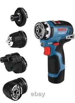 Bosch GSR12V-300FCB22 12V-35 FC Brushless Flexiclick Drill/Driver Kit 2x 2.0ah