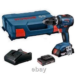 Bosch Professional 18v GSB 18 V-28 Combi Hammer Drill-2 x 2.0ah Charger + Case