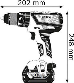 Bosch Professional GSB 18 V-28 Combi Hammer Drill with 2x 2ah Batts Carry Case