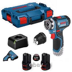 Bosch Professional GSR12V-15FC 12V Flexi-Click Drill Driver Kit 2x2Ah L-Boxx