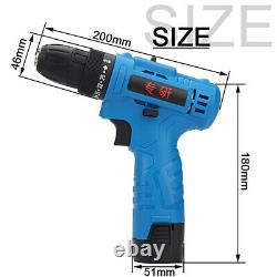Cordless Drill Set Electric Screwdriver Battery 18V Drilling Tool Lightweight