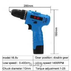 Cordless Drill Set Electric Screwdriver Battery 18V Drilling Tool Lightweight