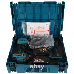 Cordless Electric Cordless Drill + Impact Wrench Driver Combi Drill 2Batteries