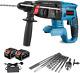 Cordless Electric Hammer Drill 650w Sds-plus Heavy Duty Rotary Hammer Drill, 4