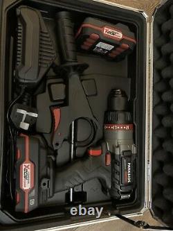 Cordless Hammer Drill Set 2 Batteries & Charger