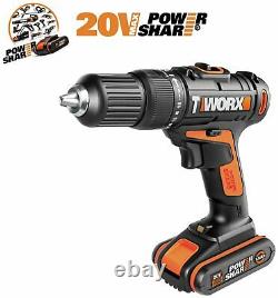 Cordless Hammer Drill with 50 pieces WORX 18v 20v set