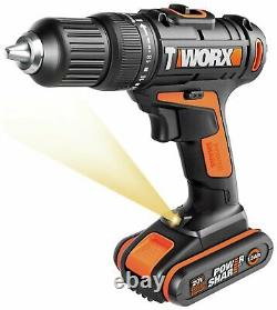 Cordless Hammer Drill with 50 pieces WORX 18v 20v set