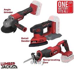 Cordless Impact Driver Drill with 20V 4Ah Lithium Battery & Lumberjack Charger