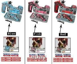 Cordless Screwdriver Sets Drill Kit Set Pink Ladies Home DIY Tool Box 35 Piece