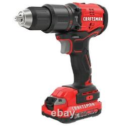 Craftsman 1/2-in Hammer Drill Kit CMCD731D2, includes 2 batteries, charger & bag